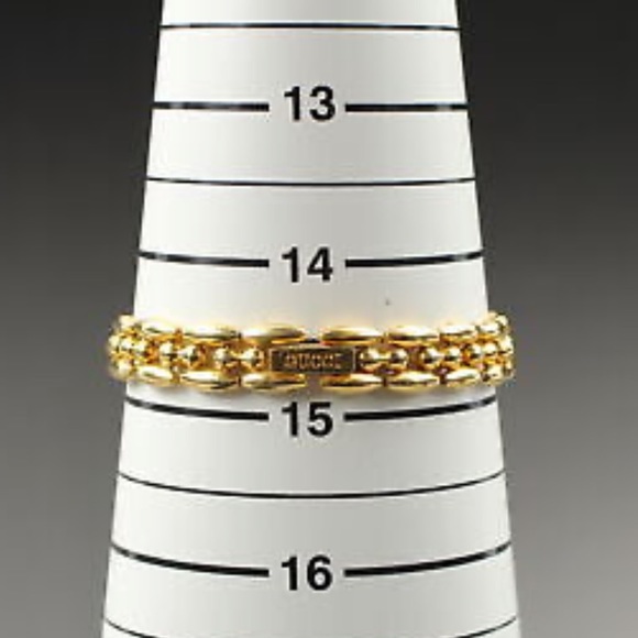 Gucci Italian Luxury 14K Gold Plated Bracelet Watch - Picture 6 of 11